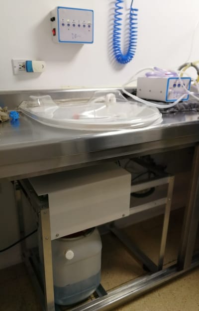 Sistema Automatizado Fijo para Lavado y Desinfección - Clinica Diagnostica VID (Medellin)