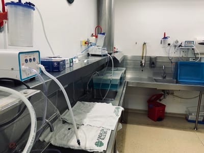 Equipos de Irrigacion y secado para Canales de Endoscopios - Fundacion Valle de Lili (Cali)