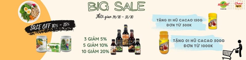 🥳 THÁNG MƯỜI – BIG SALE VUI TƯƠI 🥳