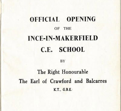 Official Opening Ince C of E School