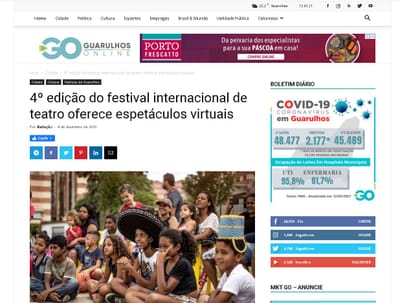 4º edição do festival internacional de teatro oferece espetáculos virtuais