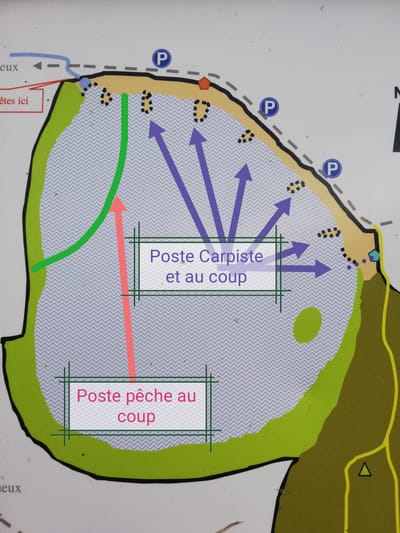 Poste de pêche  image