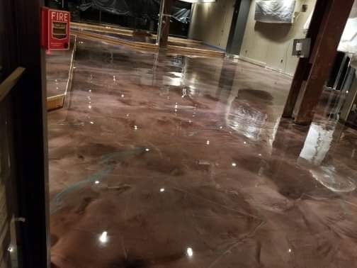 Epoxy floor coating