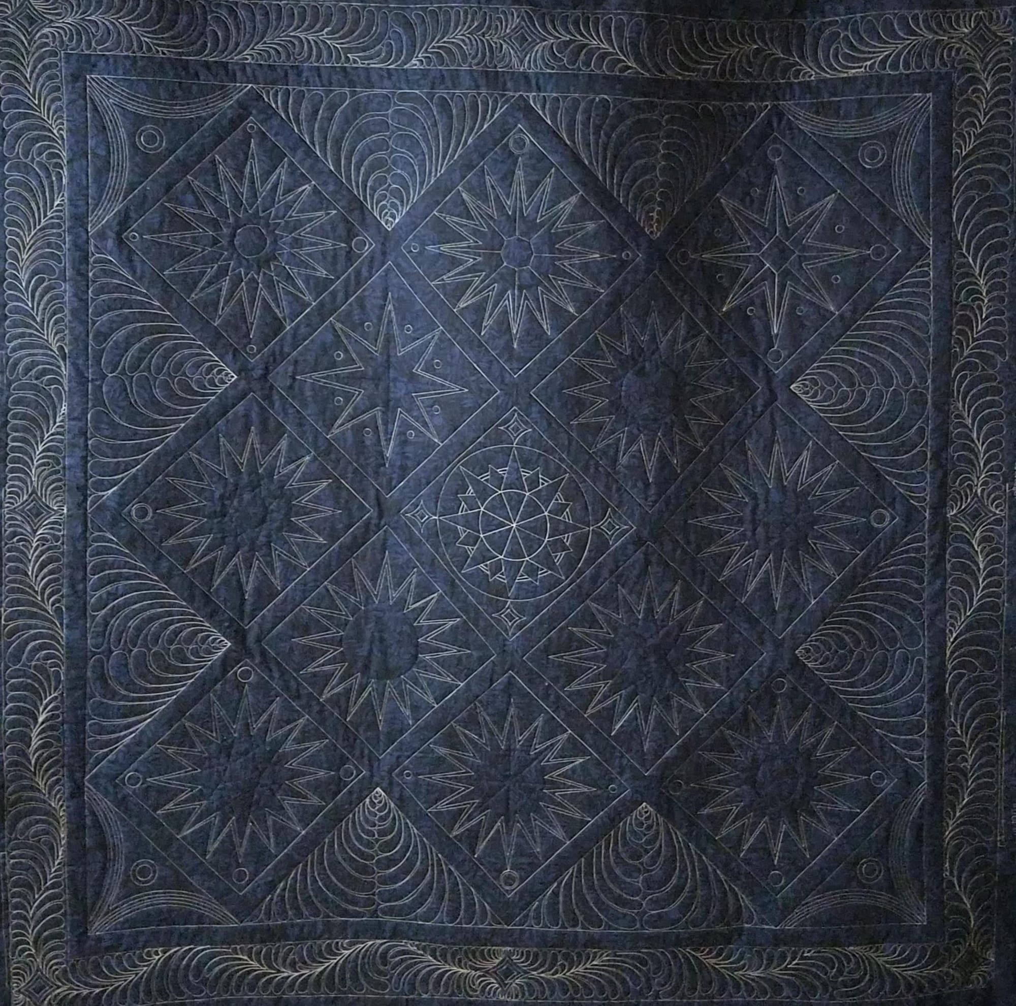 Custom Quilting Back view A001