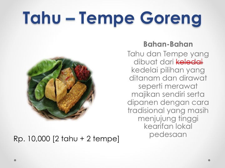 Tahu Tempe Goreng
