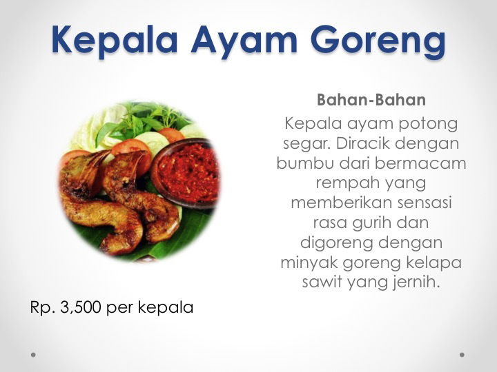 Kepala Ayam Goreng