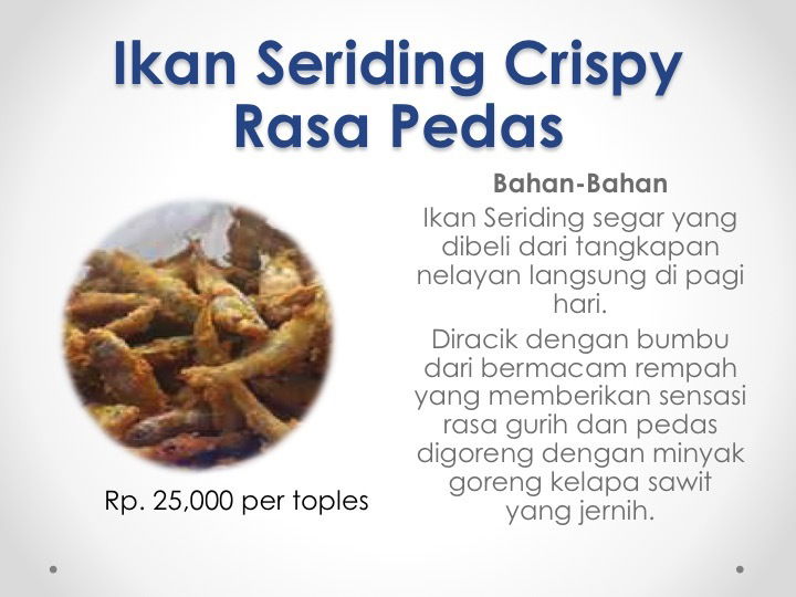Ikan Seriding Crispy Rasa Pedas
