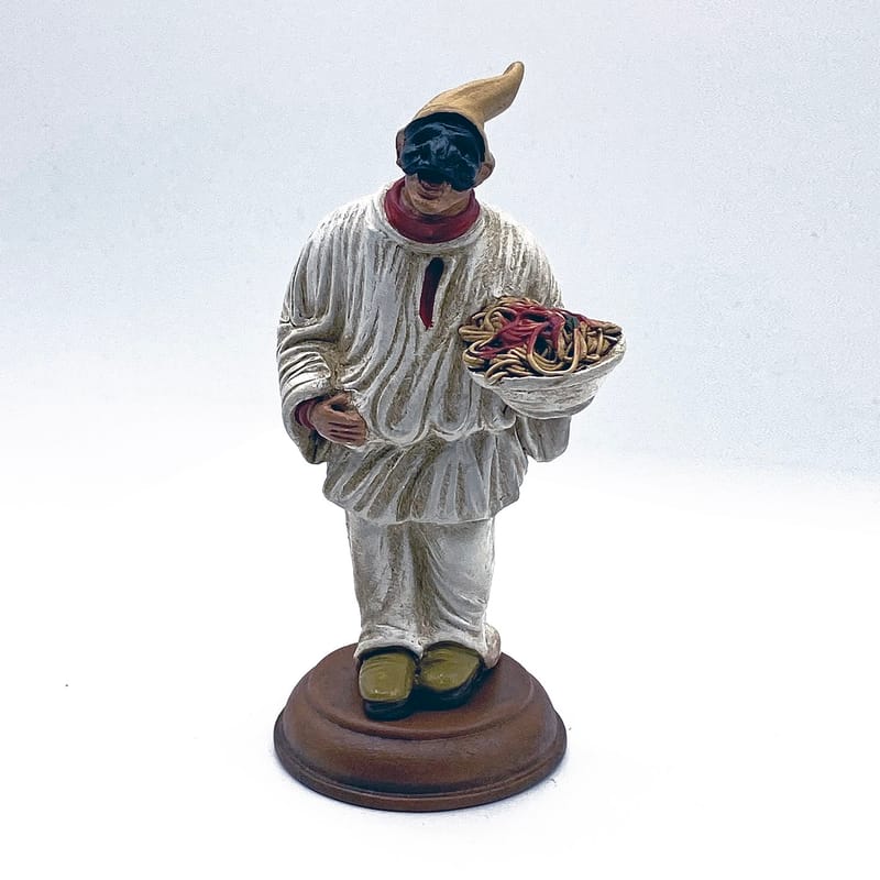 Statue De Pulcinella Dans Une Bouteille En Verre - Porte-bonheur Napolitain Artisanal - Idée Cadeau