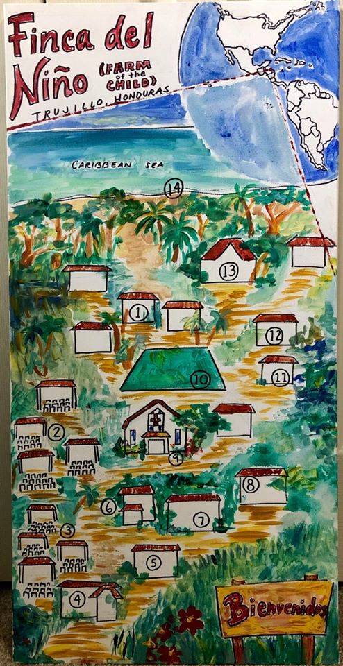 Map of the Finca created by a former missionary