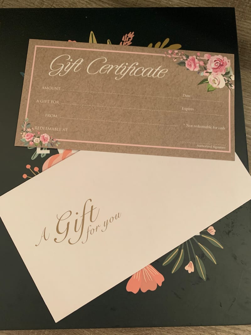 GIFT CERTIFICATE