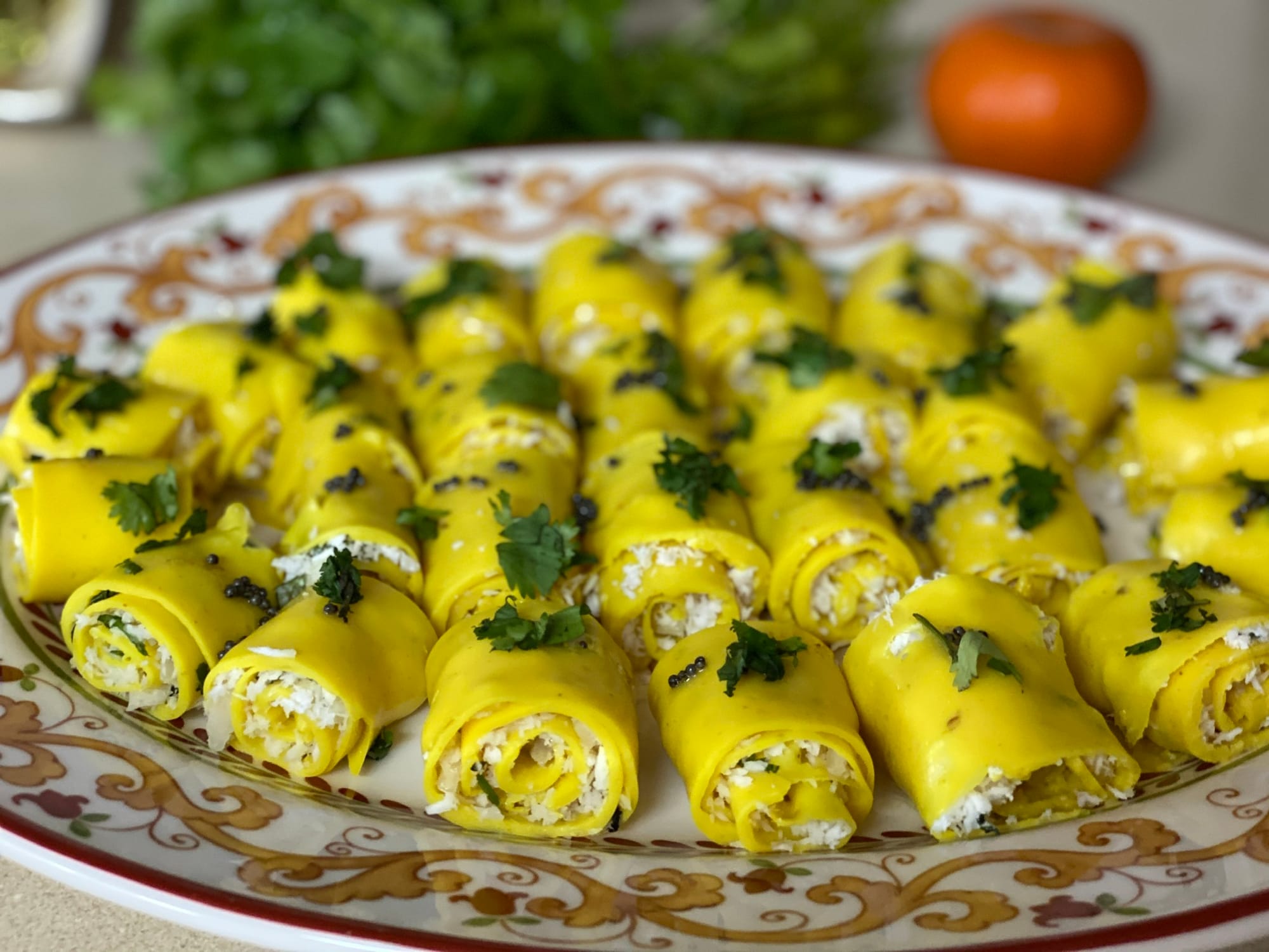 Silky Smooth Suralichi Vadi/Khandvi