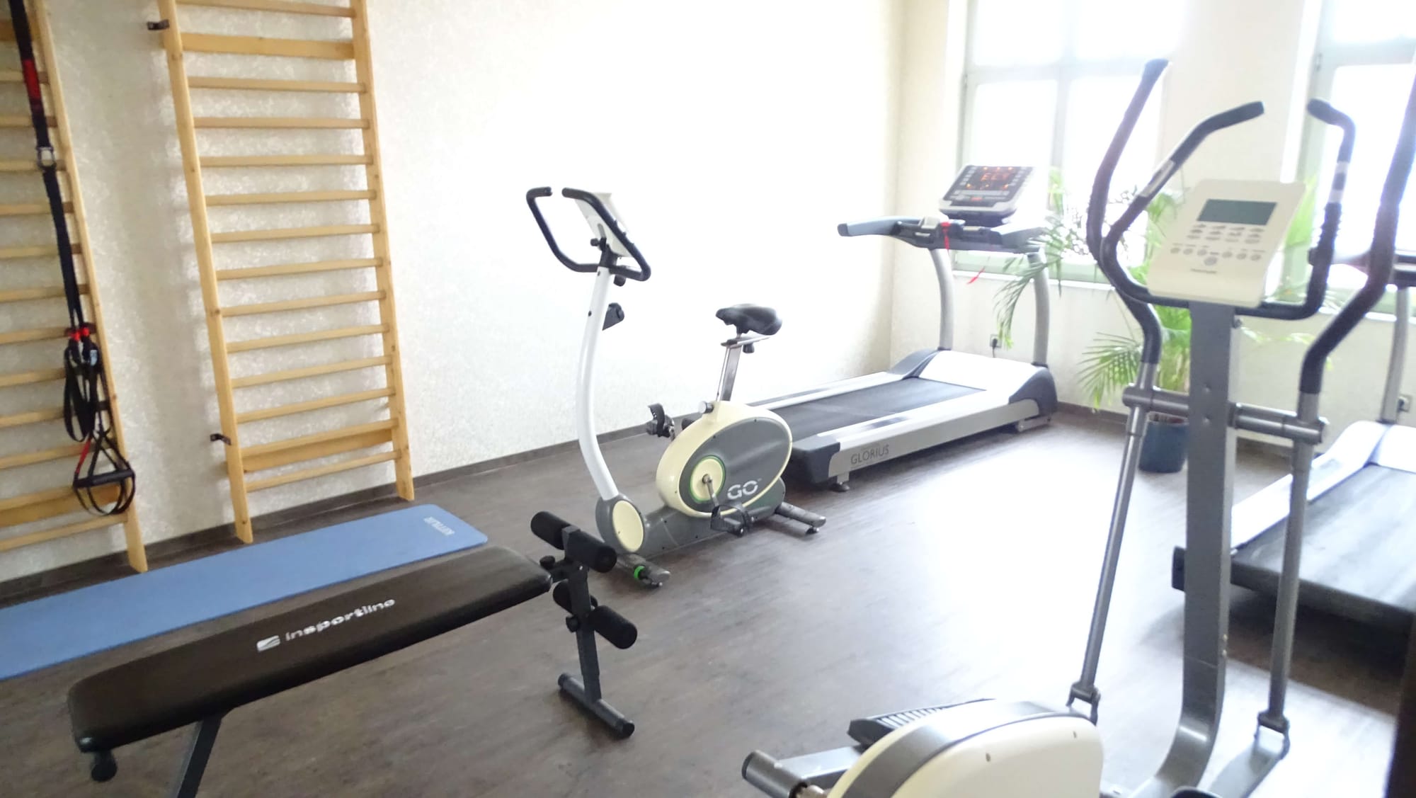 Sală de fitness la Hotelul Glorius din Mako