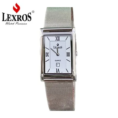 Lexros ساعات ماش باند رجالي لكزروز مع التاريخ LEXROS-1001