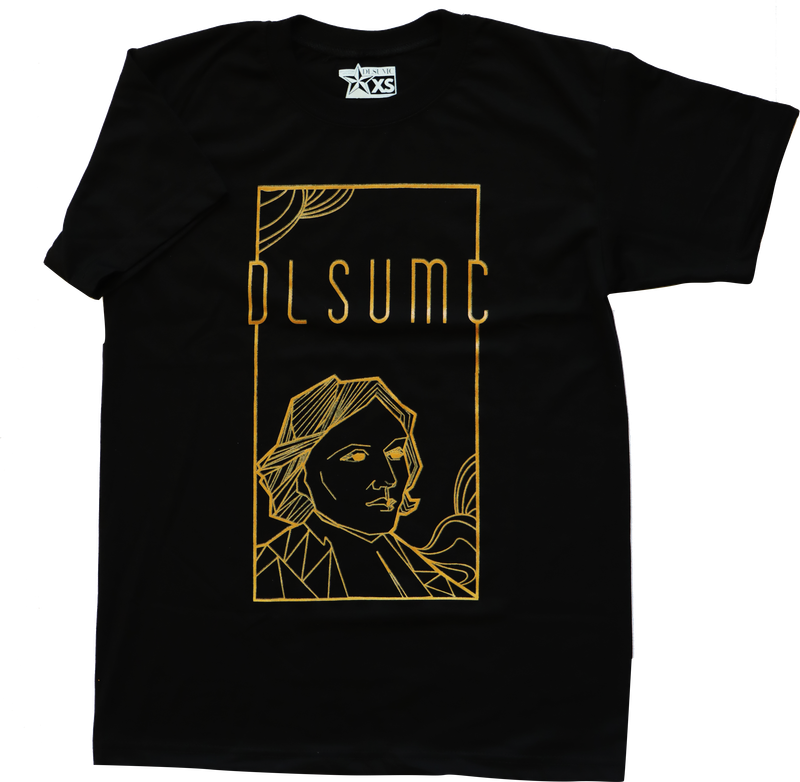 DLSUMC BLACK SHIRT  - LINEAR DESIGN