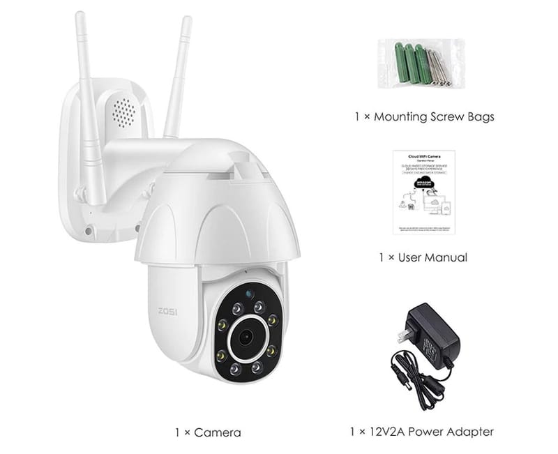Wifi Zunanja brezžična varnostna kamera 48,00€
