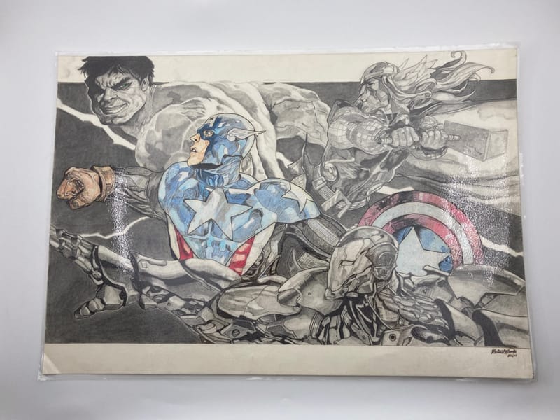 Mixed Media (Colored pencil/Graphite pencil/Marker etc)