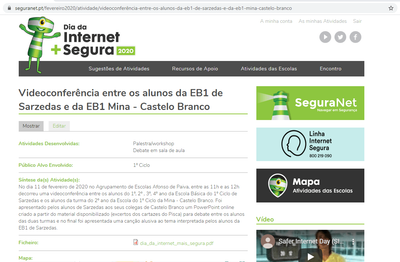 Dia da Internet + Segura - 11 de fevereiro de 2020