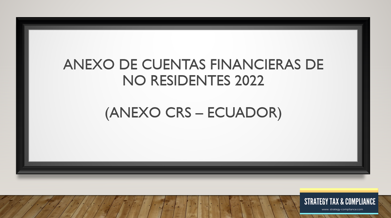 CONSULTORÍA Y CAPACITACIÓN SOBRE NORMATIVA PARA APLICACIÓN ANEXO CRS