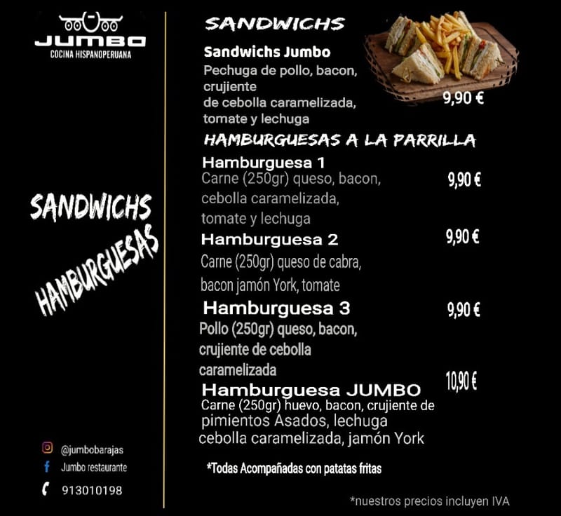 Sandwichs y Hamburguesas