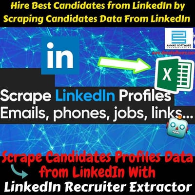How can I scrape candidates and general profiles data from LinkedIn?