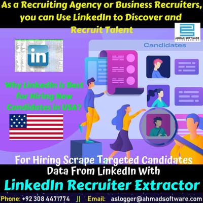Recruiting agencies can hire talent from LinkedIn - LinkedIn Scraper