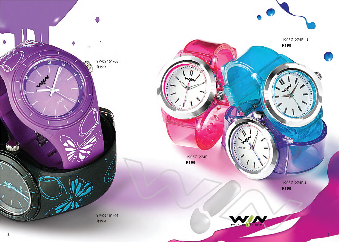 WIN CATALOGUE with STYLED WATCH PHOTOGRAPHY