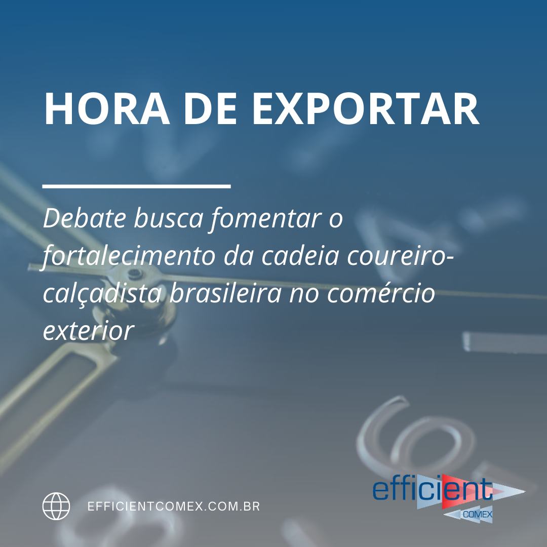 É TEMPO DE EXPORTAR