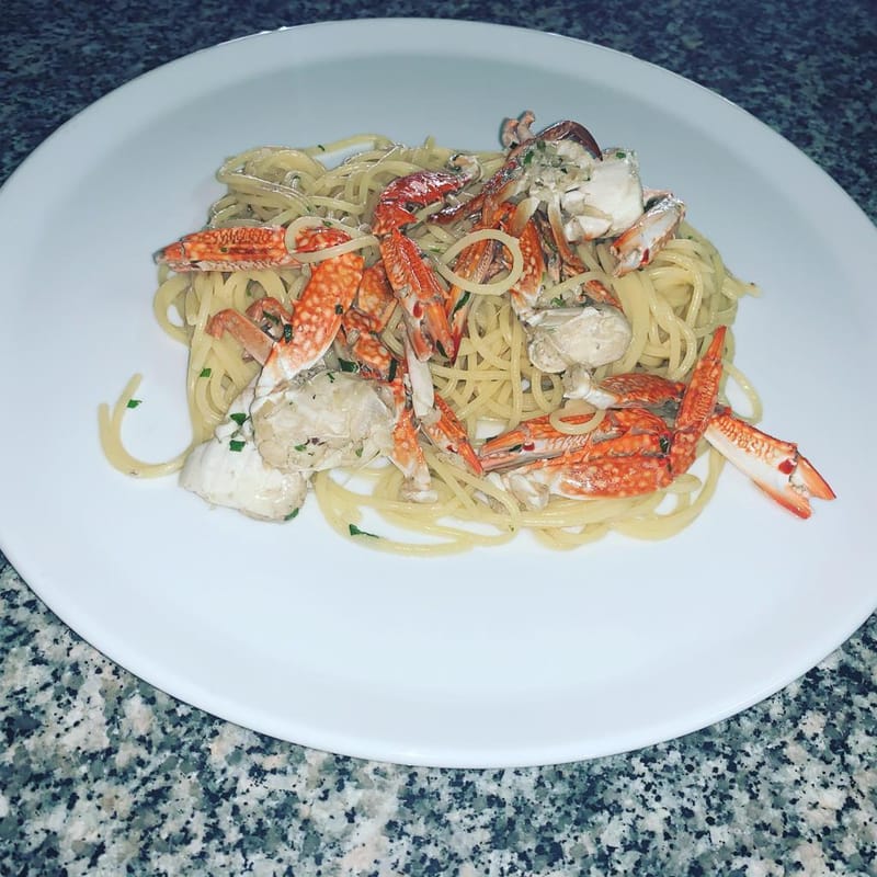 Spaghetti/Mezze Penne al granchio fresco