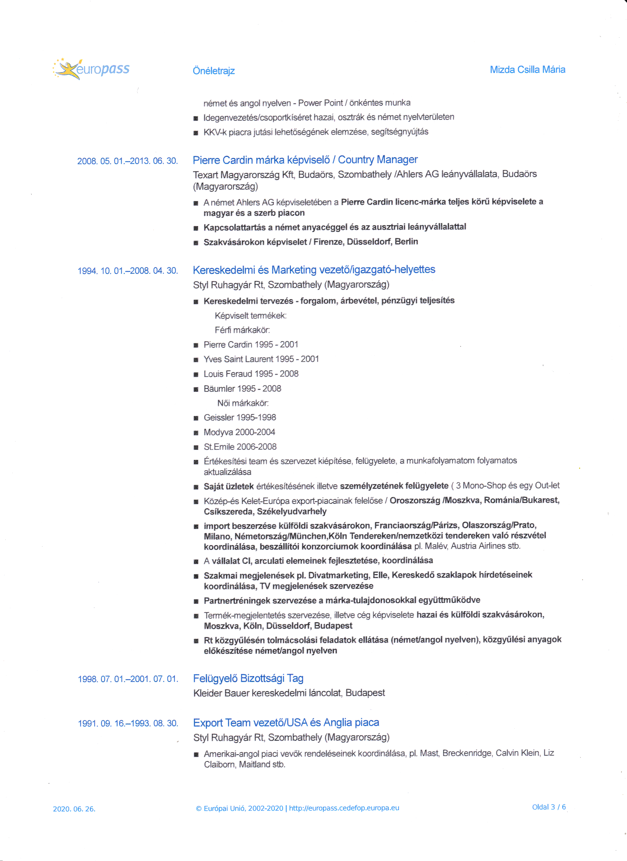 CV - HU - MIZDA CSILLA MÁRIA