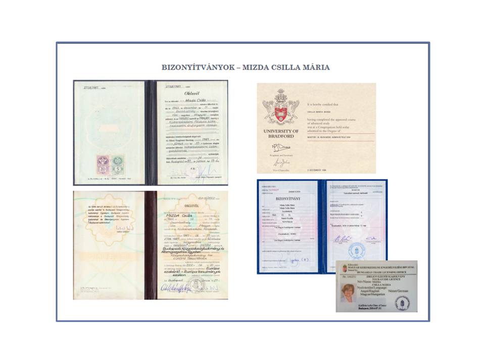 Bizonyítványok 