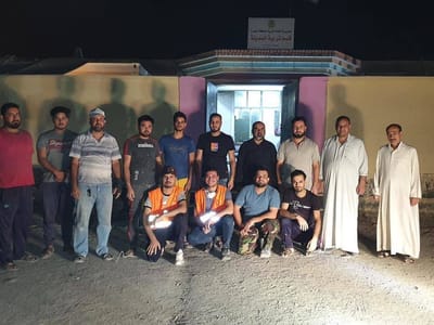 صبغ واجهة قسم تربية المدينة / حتى ايام #العيد_السعيد