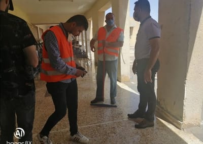 شارك فريق الجهد الطوعي مبادرة تربية المدينة لتهيئة المراكز الامتحانية