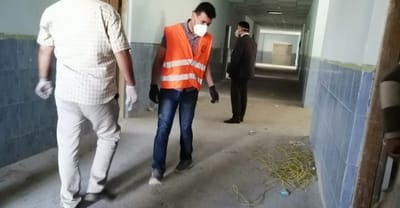 البصرة : المباشرة بتهيئة ردهة وبائية في مستشفى قضاء المدينة لمعالجة المصابين بفيروس كورونا