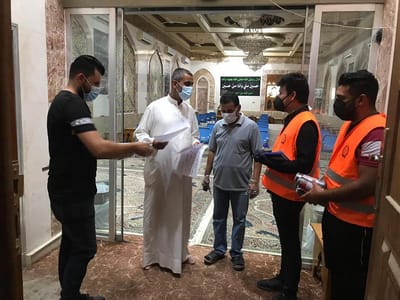 حملة توزيع أكياس لجمع النفايات و بوسترات توعوية تحث على الاهتمام بنظافة الشوارع
