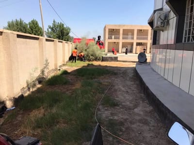 تنظيف وتعقيم المراكز الامتحانية: مدرسة طرابلس، ثانوية علي بن أبي طالب عليه السلام