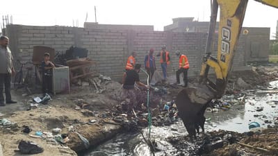 حملة تنظيف النهر في منطقة المتنزه