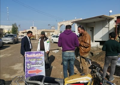 السيد عدنان الجابري يزور موقع عمل فريق الجهد الطوعي في مستشفى المدينة العام لتأهيل صالة استراحة المرافقين مقابل صالة الولادة بالإضافة إلى أعمال نصب انابيب تصريف مياه الأمطار في نفس المكان.الشكر والتقدير و العرفان ل #فريق_الجهد_الطوعي