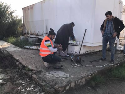 صيانة محطة ماء الحيادر (صيانة اولية )