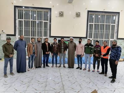 فريق الجهد الطوعي يشارك بتجهيز سلات غذائية  لمشروع بركات صاحب العصر والزمان (عجل الله فرجه الشريف )