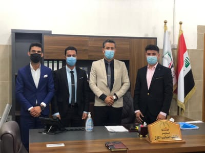 زيارة مدير مكتب نائب المحافظ الاول