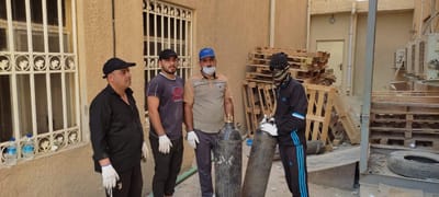 حملات دعم مستشفى المدينة العام لنقل الاوكسجين