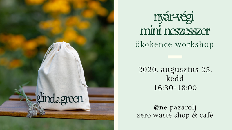 Nyár-végi mini neszesszer ökokence workshop