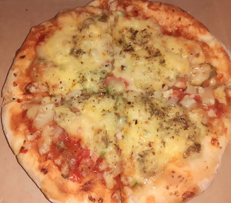 8" One Topping Meat pizza