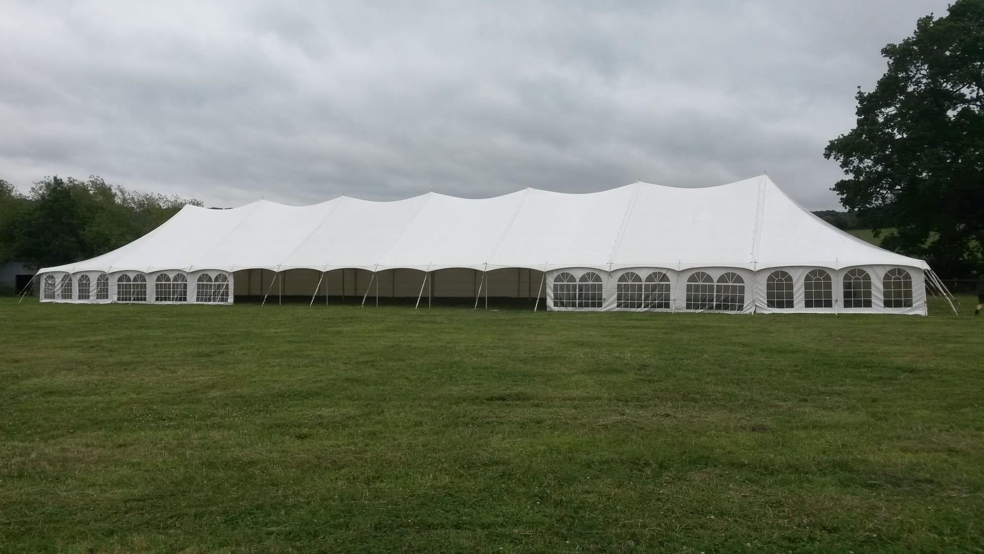 Marquee with georgian windows