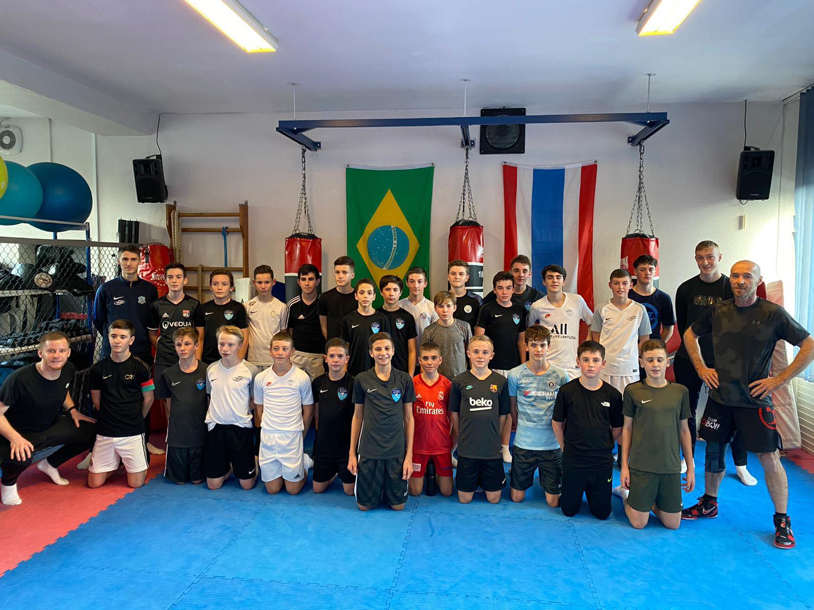 Stage de boxe équipe de foot