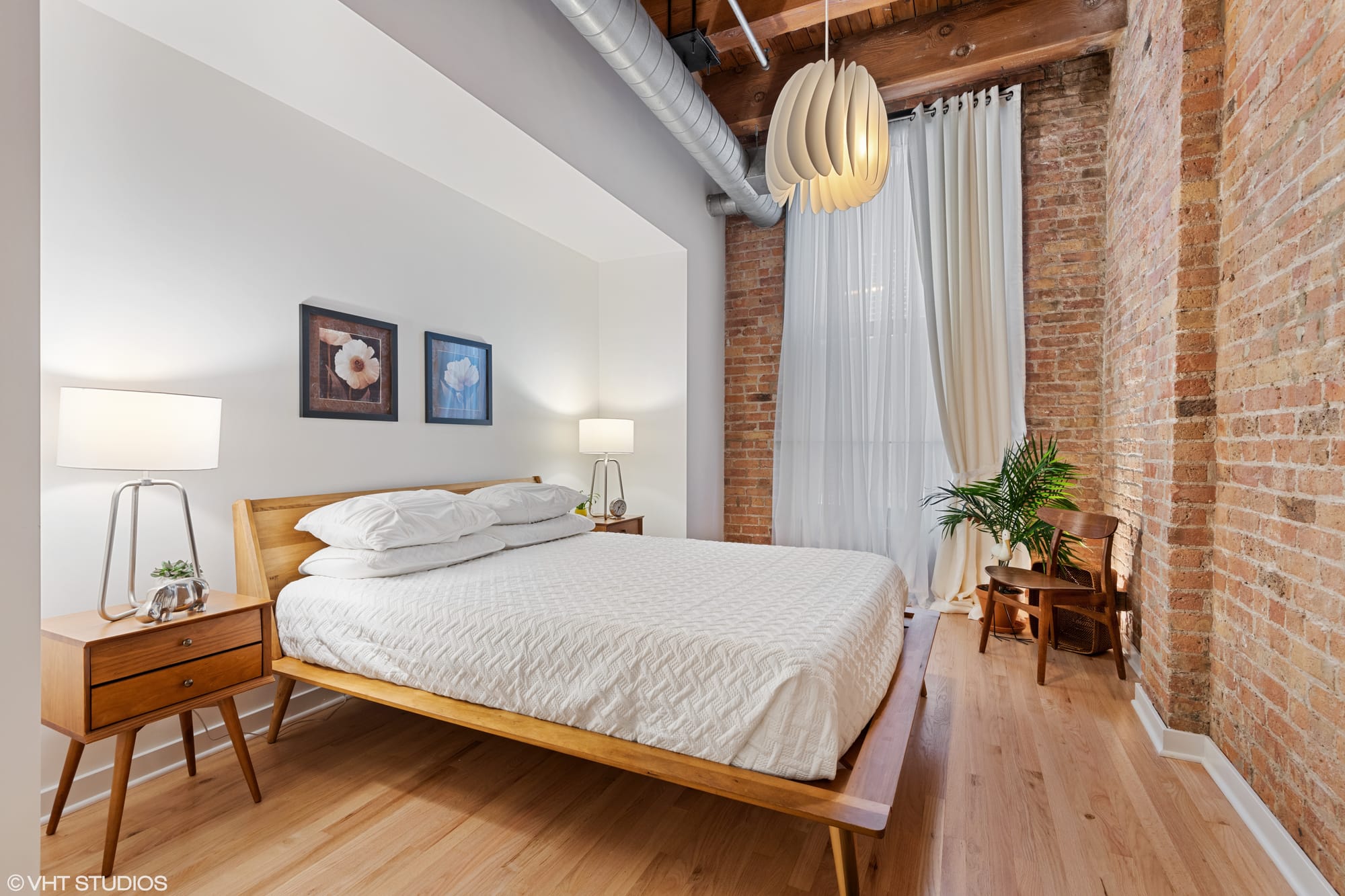 After - this bedroom is peaceful, calm and an oasis.