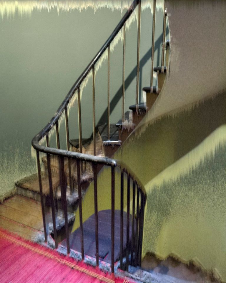 Memories leaving the staircase. - Patrick Ballanger