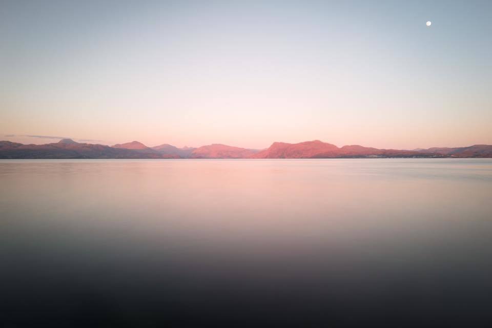 Moonrise over Mallaig, Scotland. - Andrew Tobin