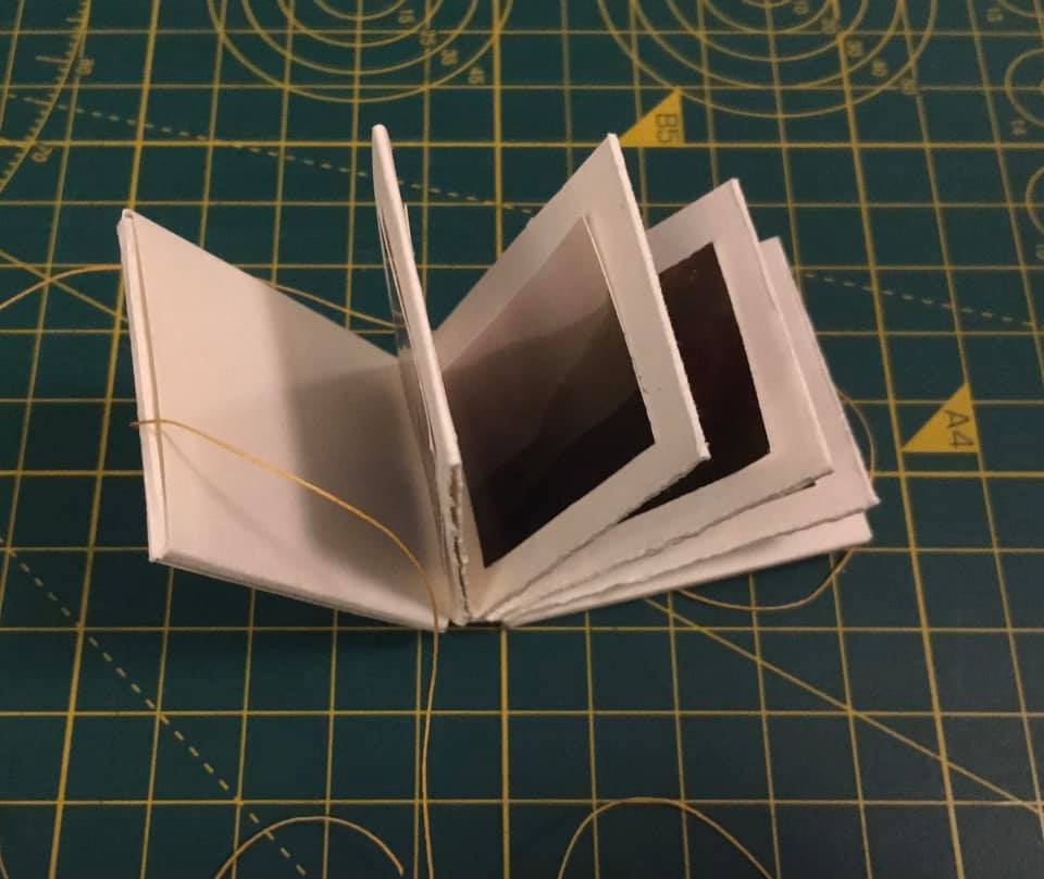 Imaginary landscape miniature concertina book - Ingrid Budge