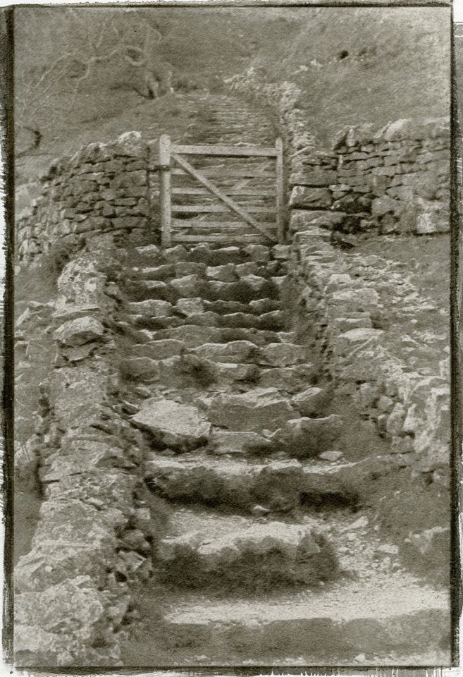 Castleton, Derbyshire. Gum print. - John Brewer